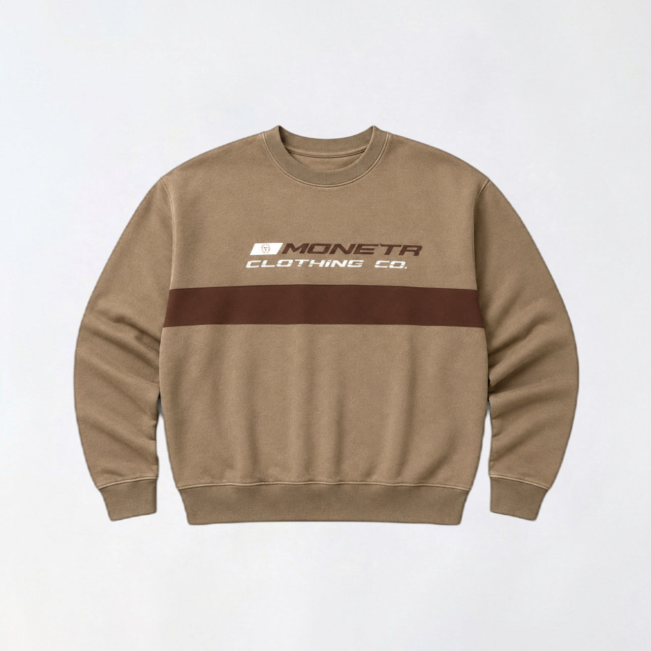 STRIPED SUN SWEATSHIRT BROWN